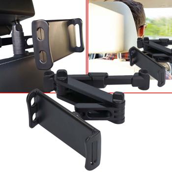 Adjustable headrest mount for tablet, phone or Nintendo Switch, up to 12.5“