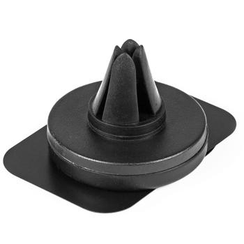 Preview: Support magnétique smartphone voiture – Universel aimant puissant compatible grilles d‘aération - Maintien stable pour iPhone, Samsung – Noir