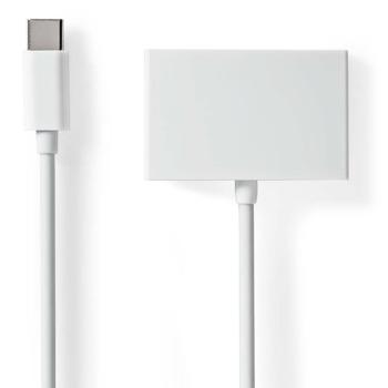 Preview: USB-C auf 3,5mm Kopfhörer Adapter - 3x Klinkenanschluss für Kopfhörer, Headset & Mikrofon - 3-in-1 Audioadapter Stereo 10cm - USB 2.0