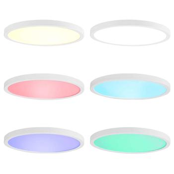 Preview: SmartLife WLAN LED Deckenleuchte, dimmbar, App-Steuerung, 29cm, elegantes weiss: Intelligente Beleuchtung für Ihr smartes Home