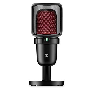 Preview: USB microphone for streaming, podcast & studio: RGB, stand, pop filter - for gamers, influencers, content, musicians - recordings with crystal-clear sound