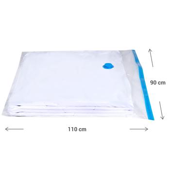 Preview: Sac de Rangement Sous Vide - Rangement Gain de Place 110x90cm pour Vêtements & Textiles Épais - Protection Hygiénique - Voyage & Maison