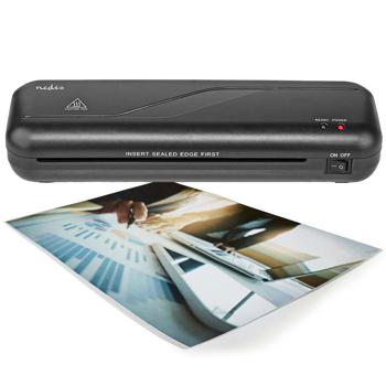 Preview: Plastifieuse à Chaud Compacte - Plastification Professionnelle Rapide 230mm/min - 100 Films A4 100 Microns - Sécurité Anti-Surchauffe - Bureau & Maison