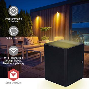 Preview: Smarte LED Aussenleuchte mit 2 Lichtwinkeln, 2x270lm: Wandlampe Up&Down für jede Aussenwand, App Steuerung