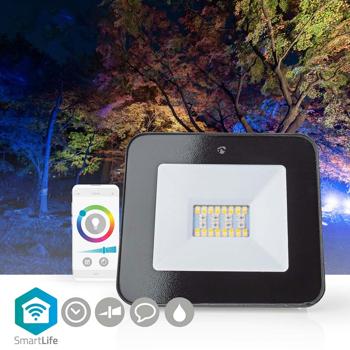 Preview: Smartlife Wandstrahler, 1600lm: Intelligente Aussenbeleuchtung & Sicherheit, App-steuerbar, wetterfest & energieeffizient, für Haus & Garten