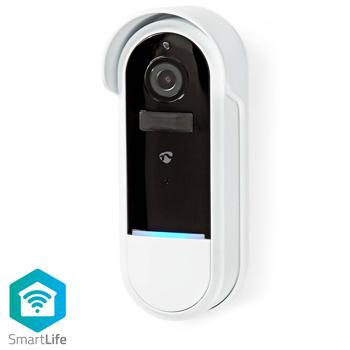 Preview: Videocitofono Full HD, app SmartLife, batteria ricaricabile, sensore PIR, audio a 2 vie, bianco nero - Videocitofono senza fili - Sicurezza alla porta d‘ingresso
