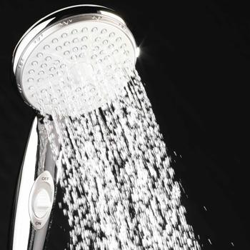 Preview: Set doccia con doccetta, flessibile e supporto a parete