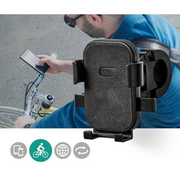 Preview: Natel Velo Halterung, Handyhalterung für Velo oder Roller, Universal Smartphonehalterung für iPhone, Samsung, Huawei