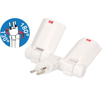 Preview: Fiche Clip Clap 2x T13 - Multiprise Pratique et Sûre - Pliable 180° - Protection Enfants - 3 Pôles, 10A, 230V, 2300W - Blanc Preview: Fiche Clip Clap 2x T13 - Multiprise Pratique et Sûre - Pliable 180° - Protection Enfants - 3 Pôles, 10A, 230V, 2300W - Blanc