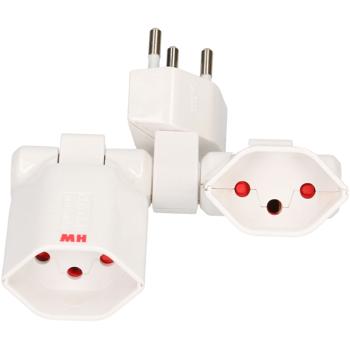 Preview: Fiche Clip Clap 2x T13 - Multiprise Pratique et Sûre - Pliable 180° - Protection Enfants - 3 Pôles, 10A, 230V, 2300W - Blanc Preview: Fiche Clip Clap 2x T13 - Multiprise Pratique et Sûre - Pliable 180° - Protection Enfants - 3 Pôles, 10A, 230V, 2300W - Blanc