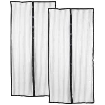 Preview: 2er-Set Insektenschutztür, schwarz, ca. 210 x 100 cm