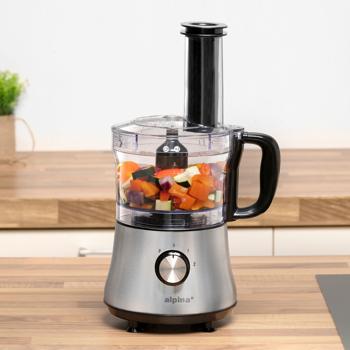 Preview: Robot de cuisine multifonctionnel, 500W, 1L - fonction impulsion, hachoir, lame de râpe, couteau & poussoir, polyvalent