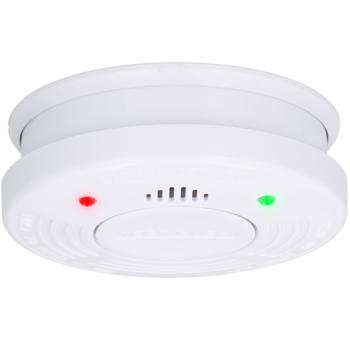 Preview: set di 10 allarmi ottici precisi antincendio e antifumo, batteria di 10 anni, volume di allarme di 85 dB, protegge ambienti fino a 40 m2, materiale di installazione