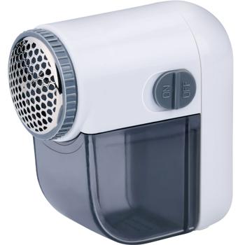 Preview: 2er-Set Mini-Fusselrasierer - batteriebetrieben für unterwegs - entfernt Fussel & Knötchen - sicheres Metallgitter - 7.3x3.6x7.8cm - inkl. Auffangbehälter