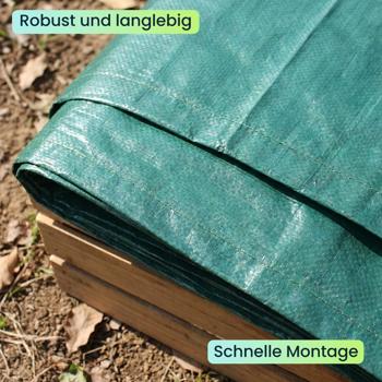 Preview: Abdeckplane für Tischtennisplatten, 185x160x70 cm – Wetterfeste, UV-beständige & reissfeste Hülle - universell passend
