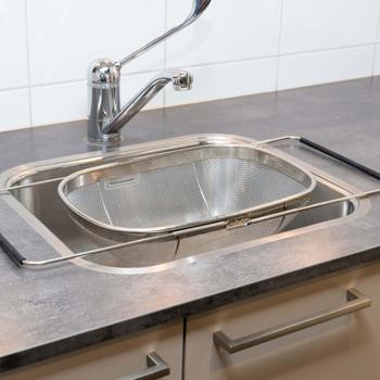 Preview: Filtro per lavello, estensibile da 35 a 55 cm, acciaio inox