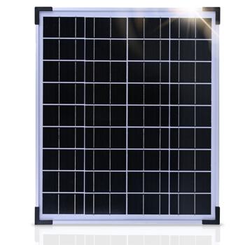 Preview: Pannello solare monocristallino di alta qualità, 20 watt, 21,6 volt, modulo solare fotovoltaico per camper, capanni da giardino, barche e avventure all‘aperto