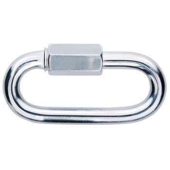 Preview: Mousqueton - Fermeture à vis robuste - Galvanisé 500kg - Fixation sécurisée hammacs, balançoires, extérieur - Lot de 2