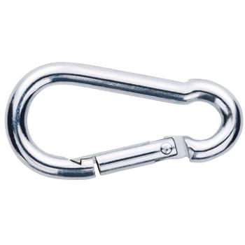 Preview: Karabinerhaken 12er-Set - Vielseitig für Camping, Garten & Haushalt - 5x2,5 cm, 50 kg Traglast, robust, kompakt & leicht