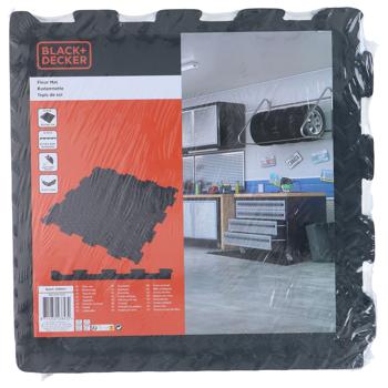 Preview: Robust foam mats (set of 24, 40x40) - black, 1 cm thick - ideal for gym, workshop, play area - cushioning + comfort