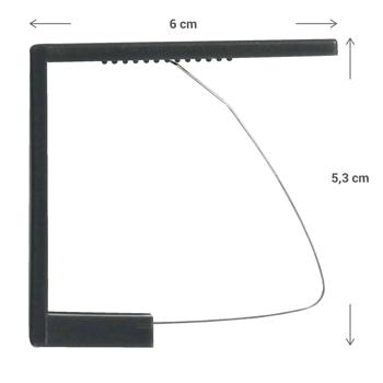Preview: Tischtuchklammern 4er-Set - Sicherer Halt für Tischdecken bei Gartenpartys & Festen - Robust, rostbeständig, Anthrazit, 6x5.3 cm