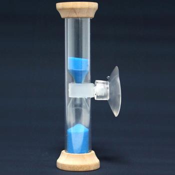 Preview: Hourglass for the shower with suction cup, 2.5 x 9.2 cm
