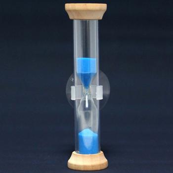 Preview: Hourglass for the shower with suction cup, 2.5 x 9.2 cm