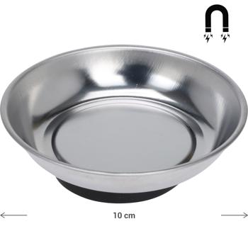 Preview: Vaschetta magnetica per viti, chiodi Ø 10 cm