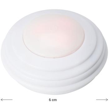 Preview: Set di 4 luci LED con telecomando - luci a spinta senza fili con 12 colori - a batteria e versatili - per la decorazione e l‘illuminazione