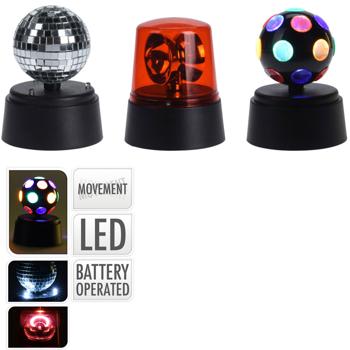 Preview: Luce da festa, set di 3, lampada da discoteca