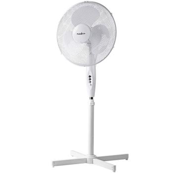 Preview: Pedestal fan, white, height-adjustable, 45 W, Ø 40 cm
