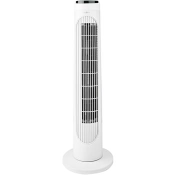 Preview: Powerful tower fan with 3 speed settings, oscillation & remote control, quiet & energy-saving, 50 W - ideal for home & office