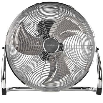 Preview: Robust floor fan, 80W, 3 speeds, tiltable: metal, (49x50x19 cm), for optimum air circulation, powerful and durable