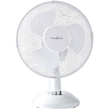 Preview: Powerful table fan, white, Ø23cm - 22 watts, 2 speeds, oscillating head & tiltable, for optimum cooling anywhere