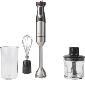 Preview: Powerful hand blender 800W - with whisk, chopper & container - made of stainless steel, versatile & ideal for smoothies, soups & sauces