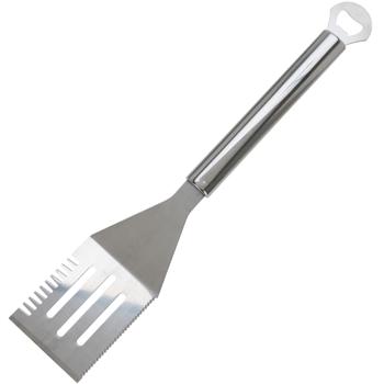 Preview: Stainless steel barbecue cutlery set (3-piece): Professional quality barbecue tongs, turner & fork, durable, easy to clean & perfect for any barbecue