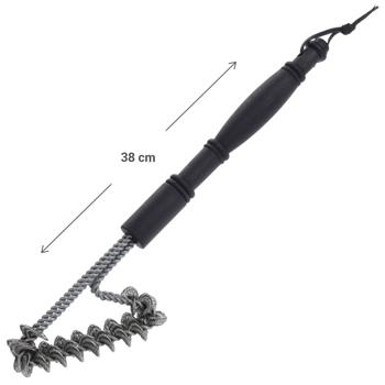 Preview: Spazzola per barbecue in acciaio inox, 40 cm
