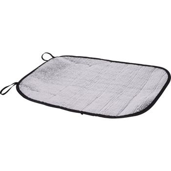 Preview: Set of 2 aluminium seat cushions thermal seat pad 35x44 cm - waterproof, foldable, thermal effect - ideal for camping, outdoor, stadium, festivals - incl. elastic bands