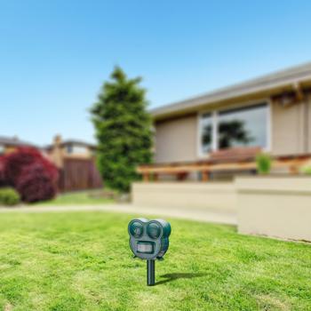 Preview: 2 répulsifs à ultrasons anti-animaux 2 en 1 avec flash LED et détecteur de mouvements, 70 m² – efficaces contre les chats, les chiens et les animaux sauvages