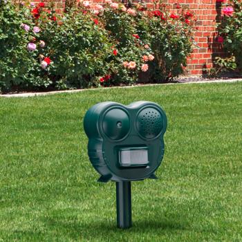 Preview: 2 répulsifs à ultrasons anti-animaux 2 en 1 avec flash LED et détecteur de mouvements, 70 m² – efficaces contre les chats, les chiens et les animaux sauvages