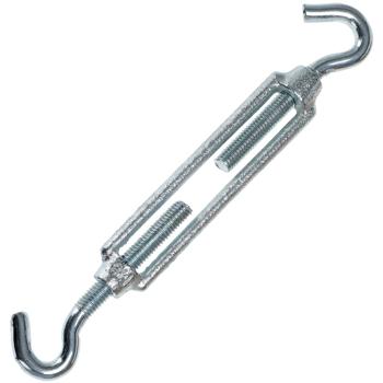 Preview: Kit de fixation voile d‘ombrage - Protection solaire parfaite UV balcon terrasse - 6 pièces métal zingué résistant corrosion-intempéries - 2 ancres 3 œillets