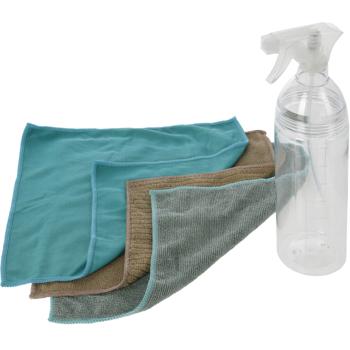 Preview: Flacone spray da 750 ml e 3 panni in microfibra Preview: Flacone spray da 750 ml e 3 panni in microfibra