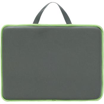 Preview: Coussin pour genoux et siège en mousse à mémoire de forme, 40 x 30 cm, vert/gris