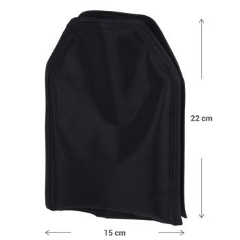 Preview: 2er-Set Flaschenkühler Schwarz - Integrierte Kühlflüssigkeit - Extrem leicht, platzsparend, robustes Polyester 15x22.5cm - Für Wein, Sekt & Getränkedosen