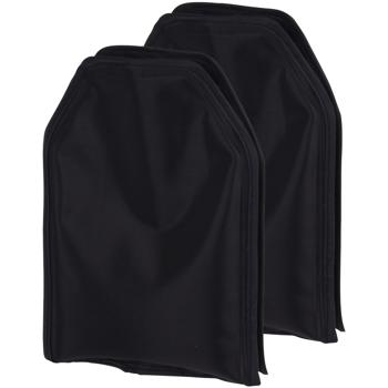 Preview: 2er-Set Flaschenkühler Schwarz - Integrierte Kühlflüssigkeit - Extrem leicht, platzsparend, robustes Polyester 15x22.5cm - Für Wein, Sekt & Getränkedosen