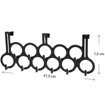 Preview: set of 4 coat hangers with door hooks for ties and scarves