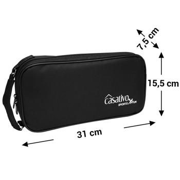 Preview: Gioco di bocce e pétanque di alta qualità, 8 palle in metallo, palla in legno, misuratore di distanza, borsa per il trasporto, palle da bocce con caratteristiche di corsa ideali 