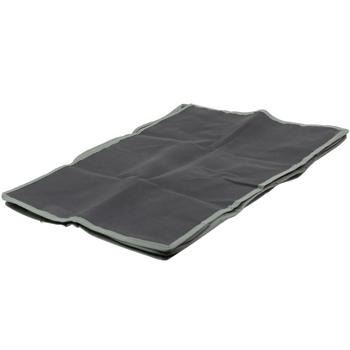 Preview: set of 4 underbed drawers with viewing window & handle, 50 x 38 x 20cm, gray