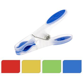 Preview: Wäscheklammern Soft-Grip 20er Set - Schonendes Trocknen ohne Druckstellen für empfindliche Textilien - Langlebig - Blau Rot Gelb Türkis Grün