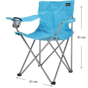 Preview: set of 2 camping chairs, foldable with cup holder